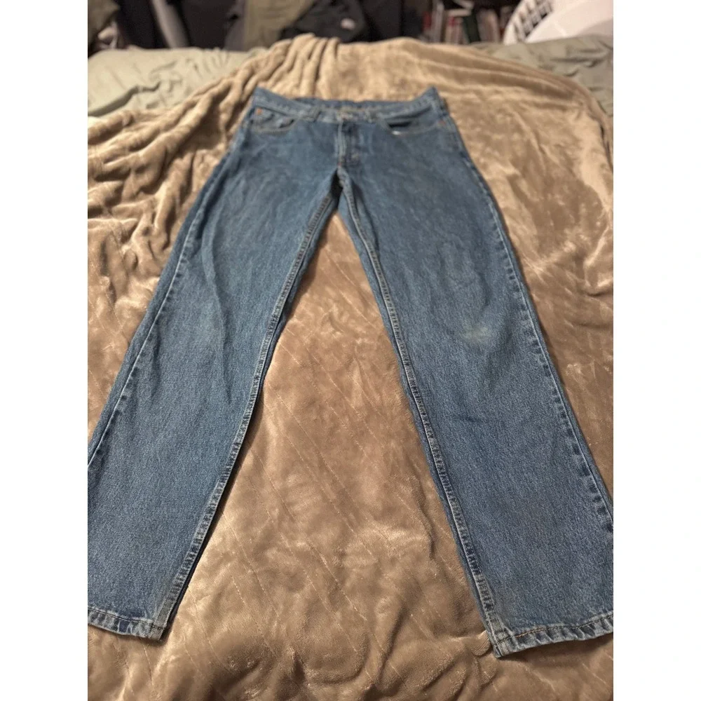 Levi's 550 Relaxed Fit Tapered Leg Blue Denim Jeans‎ Mens 32x32 Medium Wash